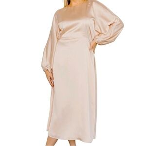 Baltic Born - NWT Balta Satin Midi Elegant Dress Sz L